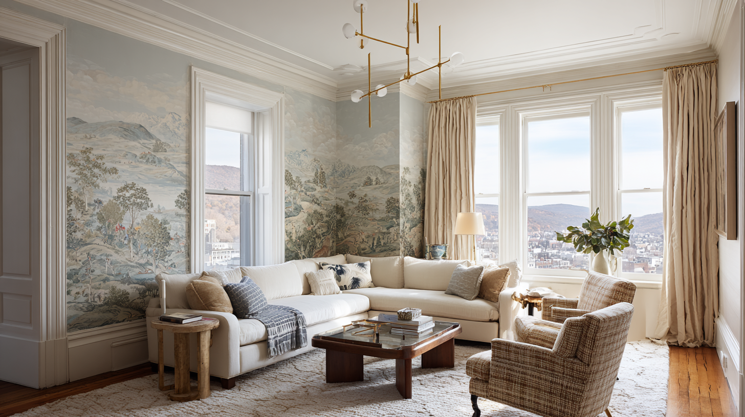 Custom Interior Design Trends That Blend Artistic Wallpaper and Lighti ...