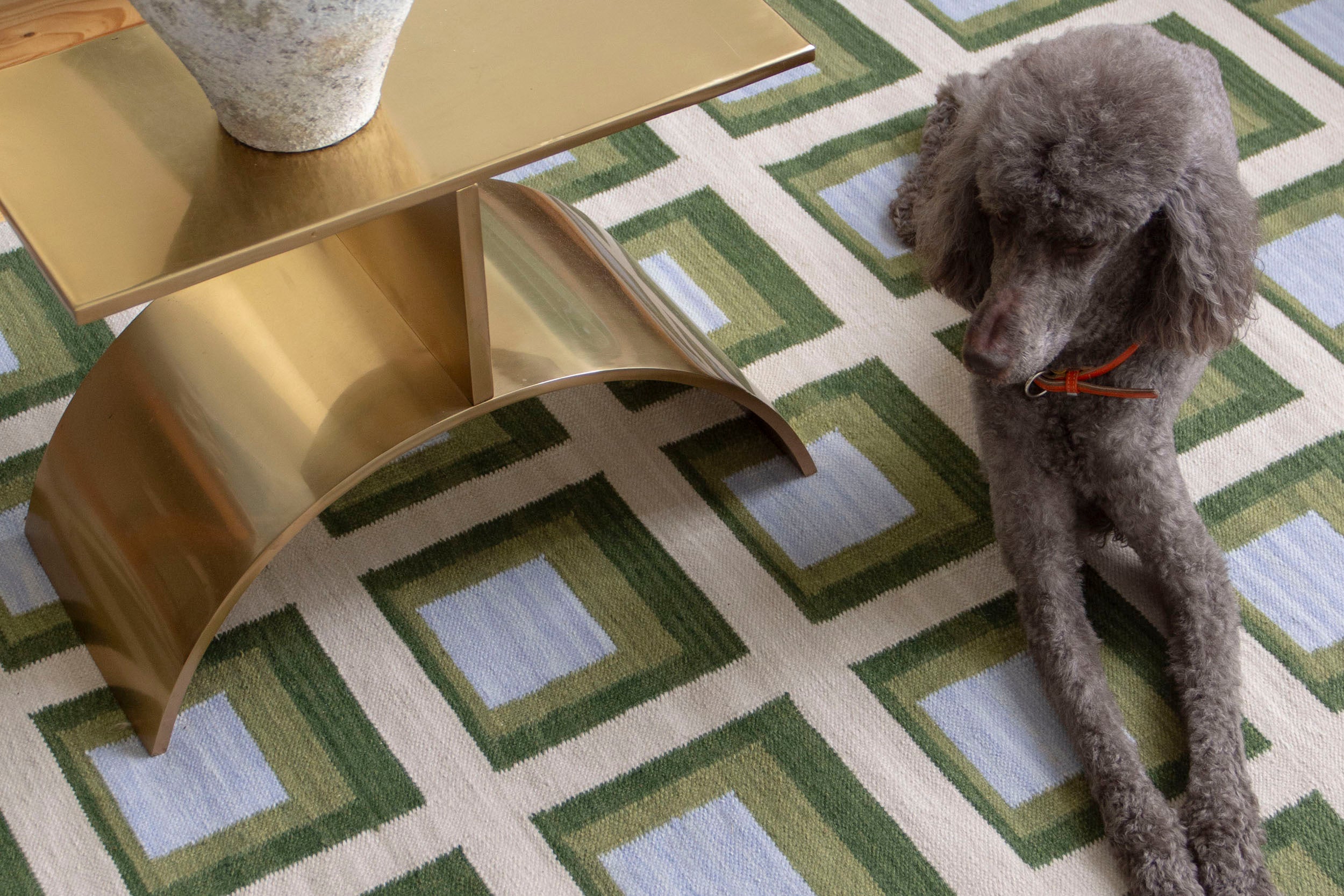 The Color Study Handwoven Wool Flatweave Rug