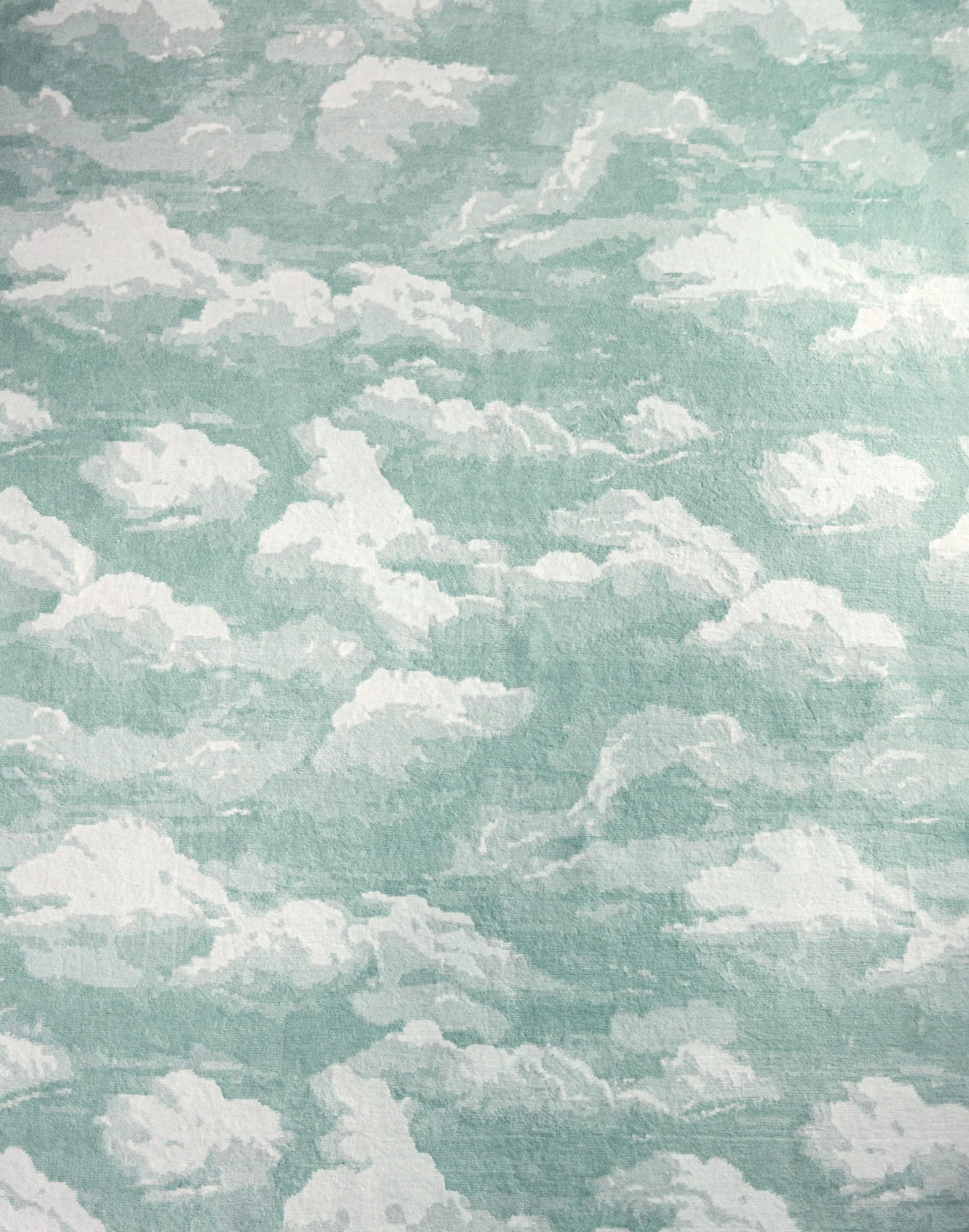 Cumulus Cloud Tibetan Hand-Knotted Wool Area Rug