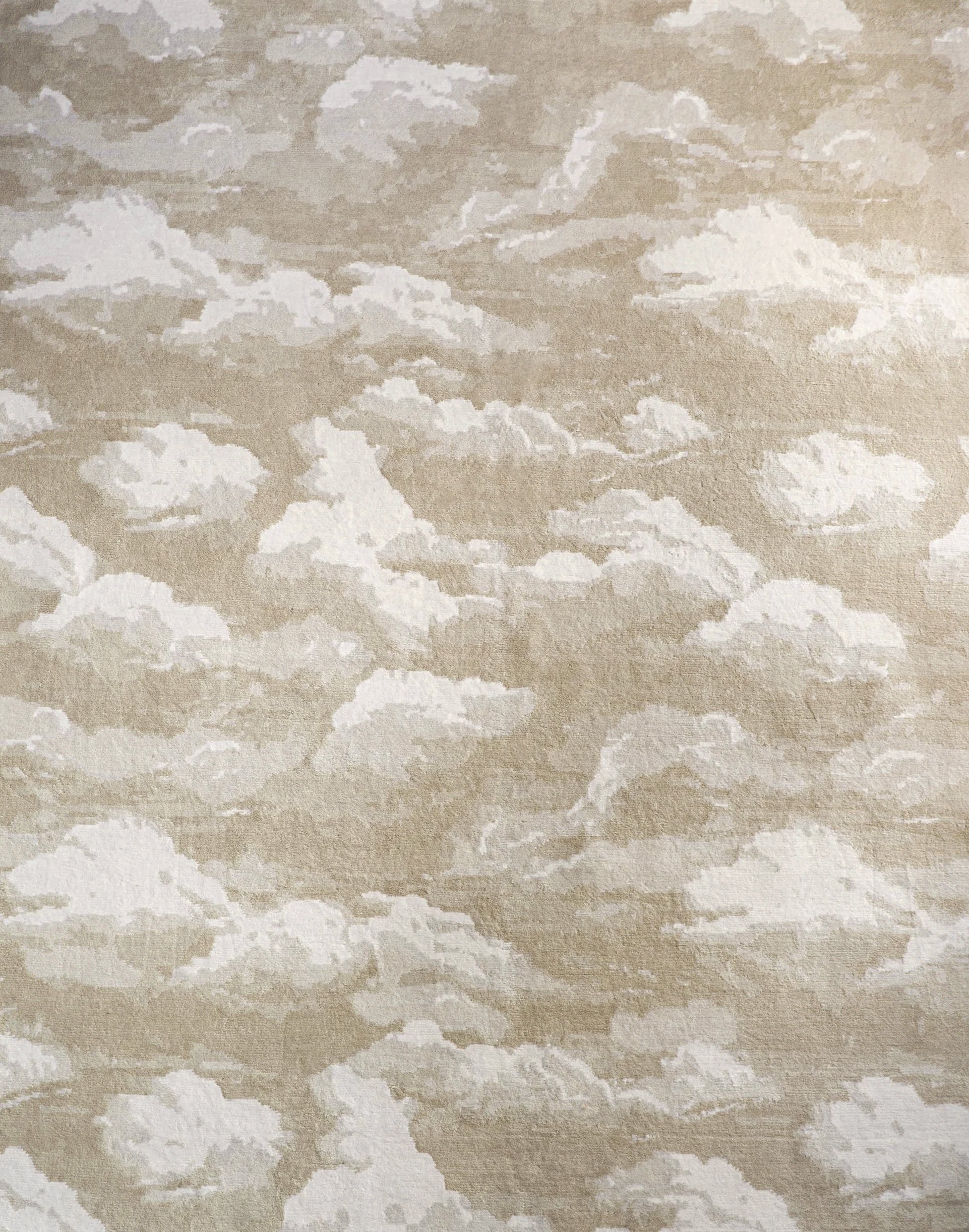 Cumulus Cloud Tibetan Hand-Knotted Wool Area Rug