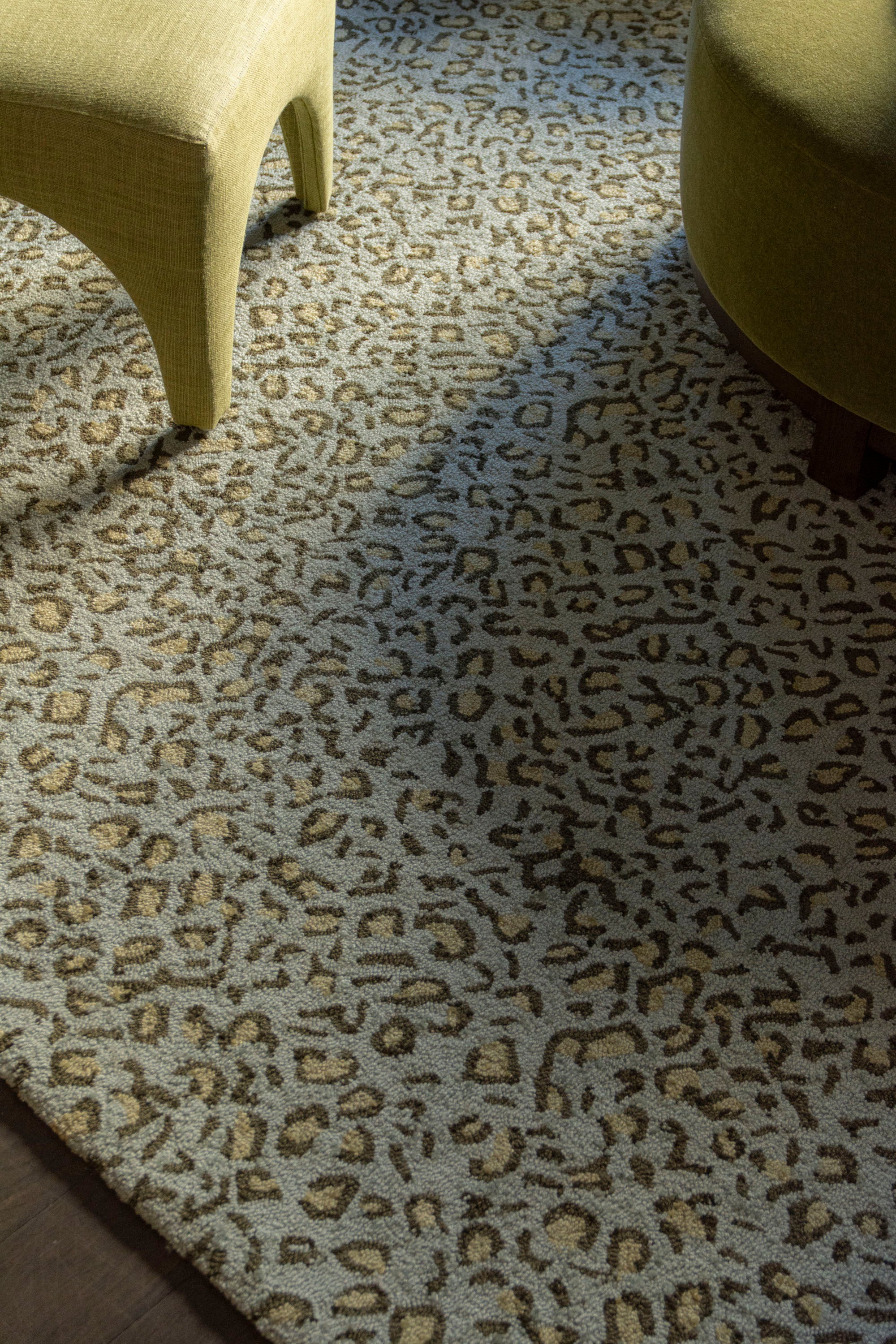 Panthera Spotted Leopard Hand-Looped Area Rug by Kevin Francis Design | Luxury Area Rugs & Home Decor