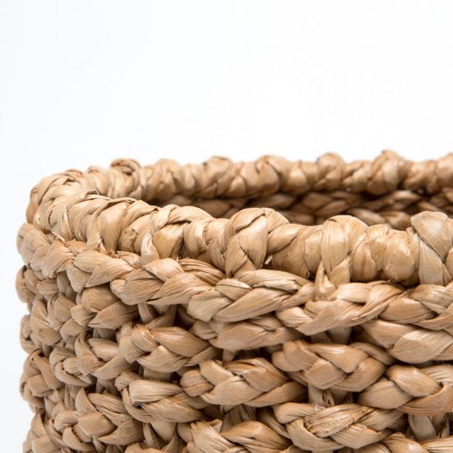 Braided Seagrass Wastebasket by Kevin Francis Design | Luxury Home Decor