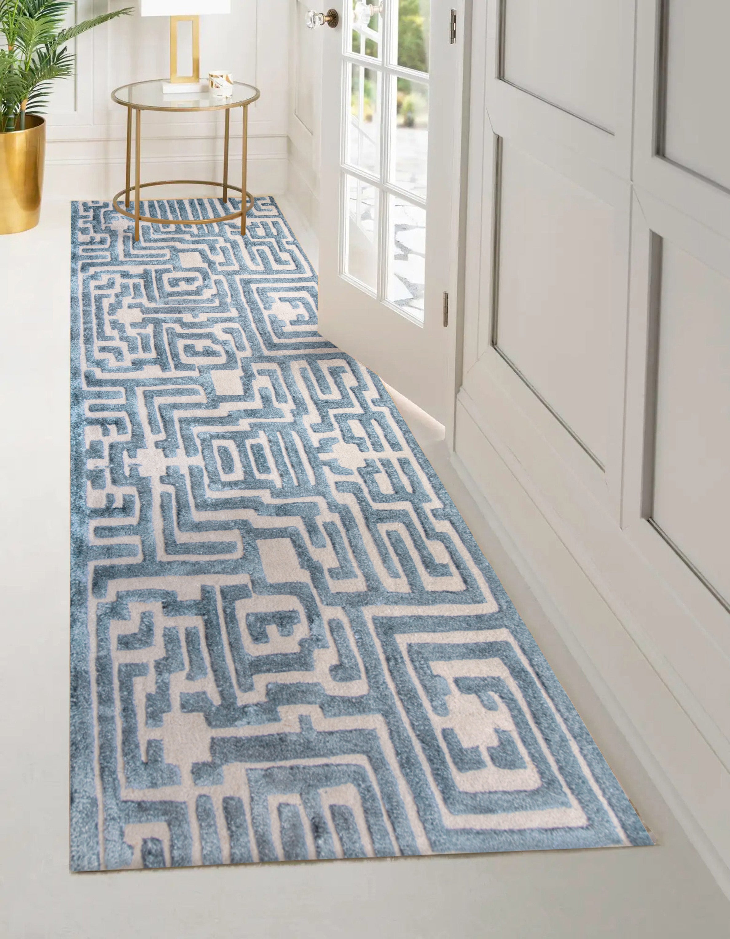 Theseus Hand-Tufted Maze Rug by Kevin Francis Design | Atlanta Interior Designer | Luxury Home Decor