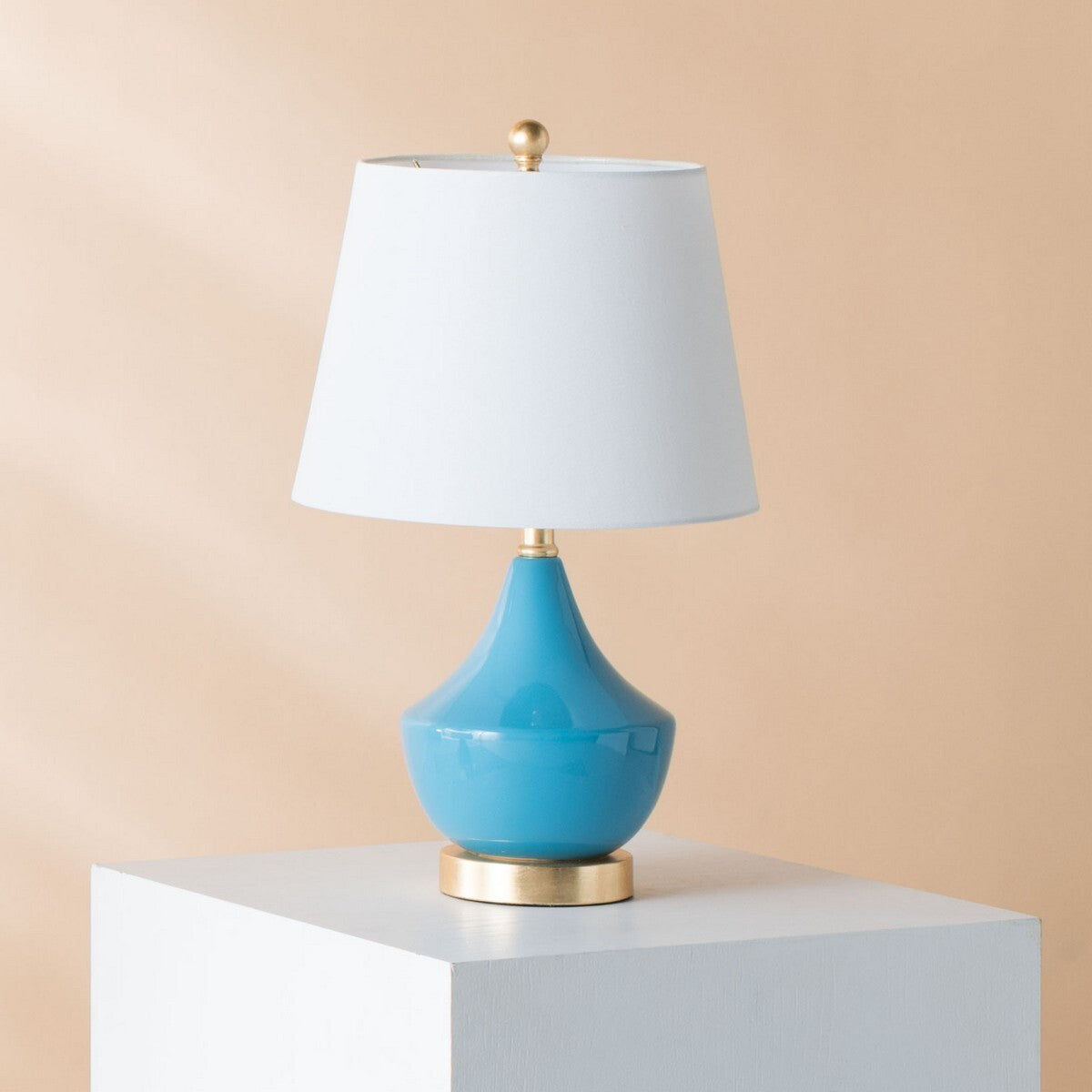Cerulean Blue Genie Table Lamp by Kevin Francis Design | Luxury Home Decor