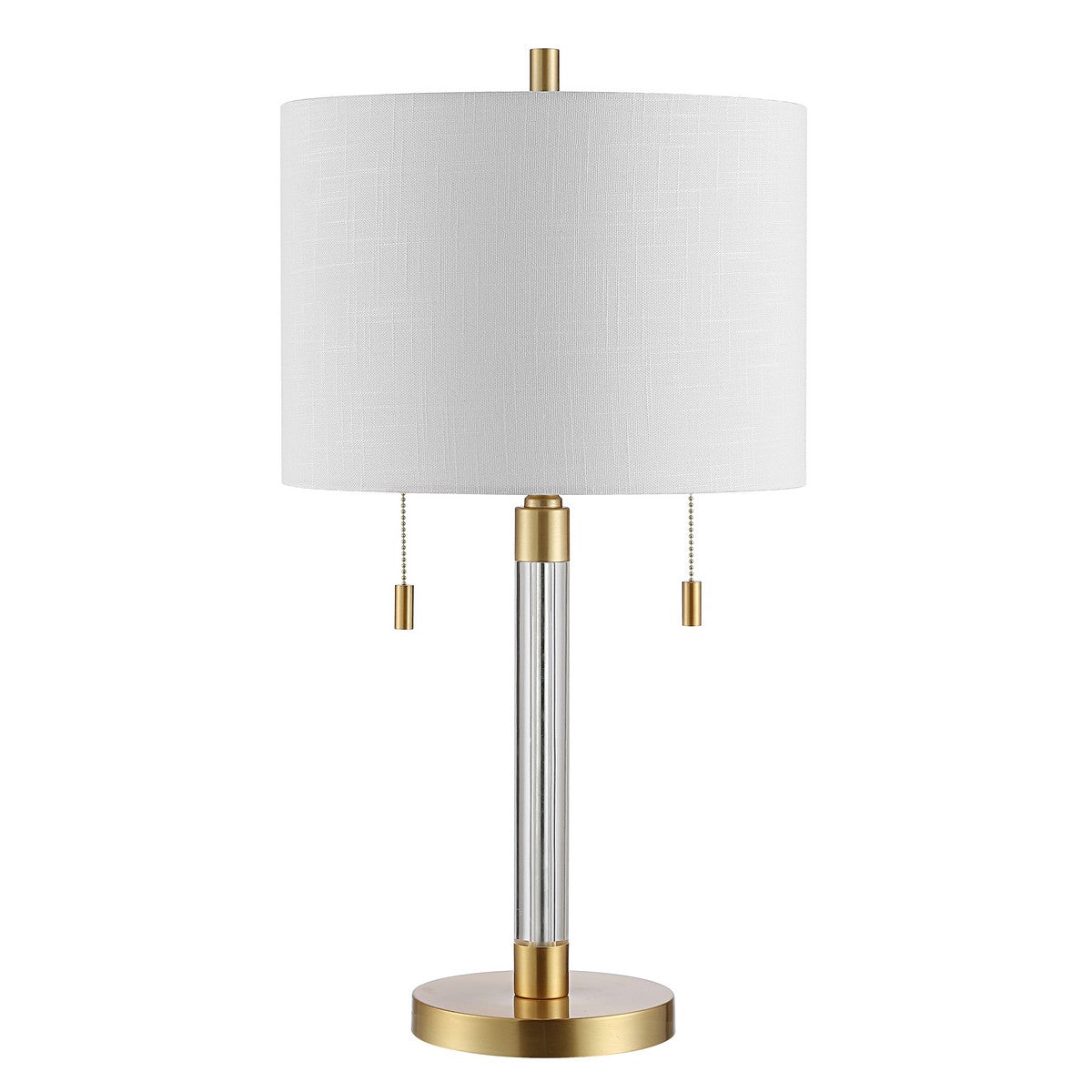 Bixby Brass Double-Pull Table Lamp by Kevin Francis Design | Luxury Home Decor