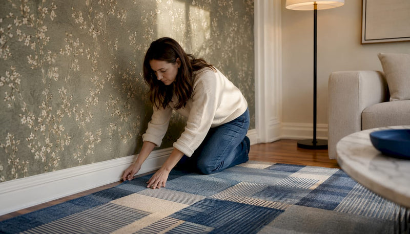 How Area Rugs Complement Wallpaper Design at Home