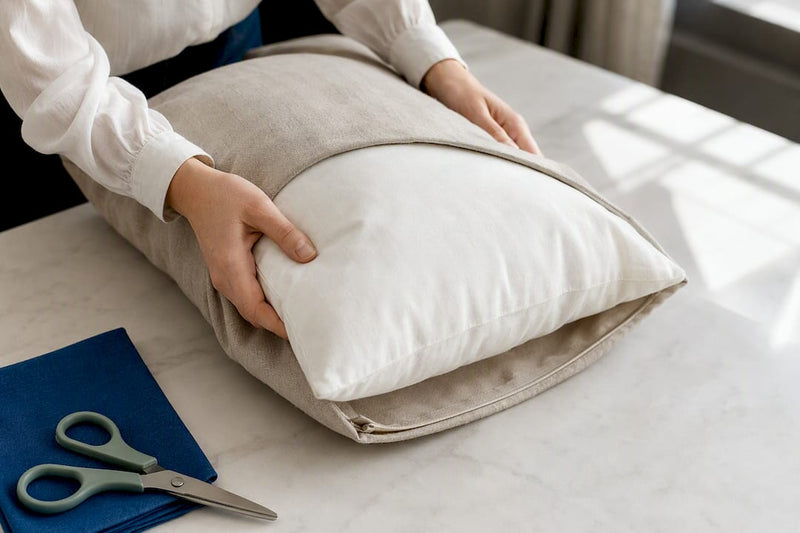 Designer Rules for Pillow Inserts: Size Up 2 Inches