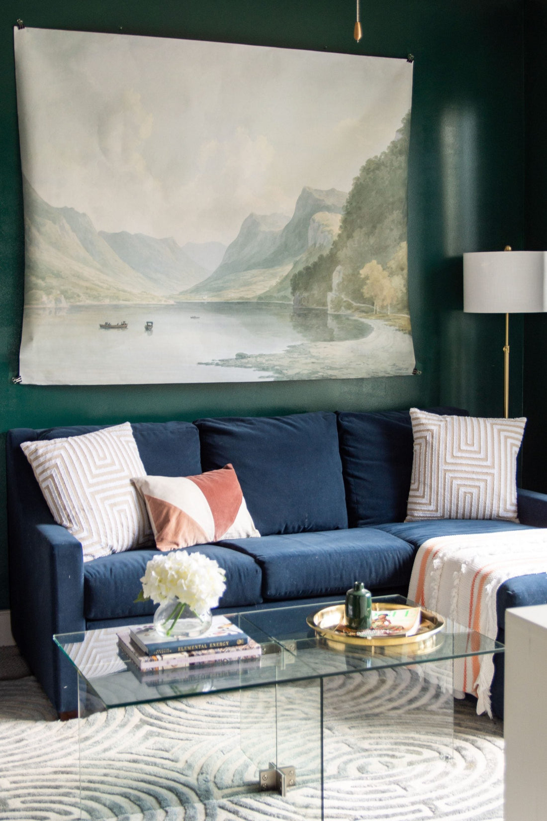 Dark Green Media Room Reveal With AllModern