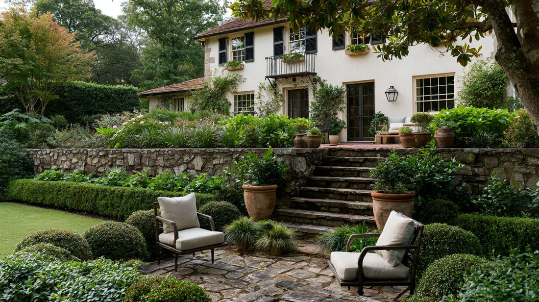How Retaining Walls Shape a Terraced Garden