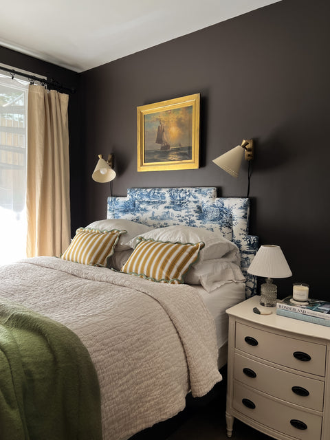 A Moody Dark Brown Guest Bedroom Refresh | Kevin Francis Design