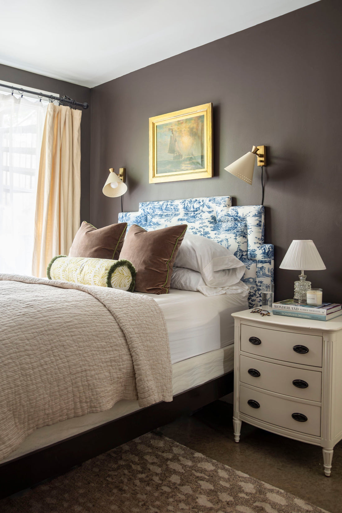 A Moody Dark Brown Guest Bedroom Refresh
