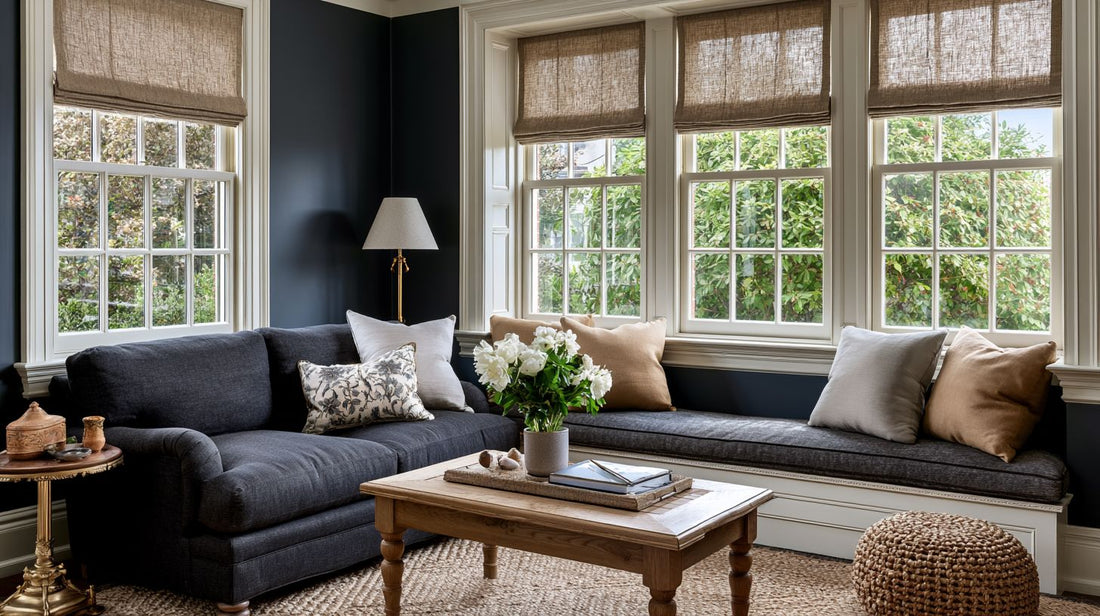 Why Interior Designers Are Obsessed with Linen Roman Shades This Year