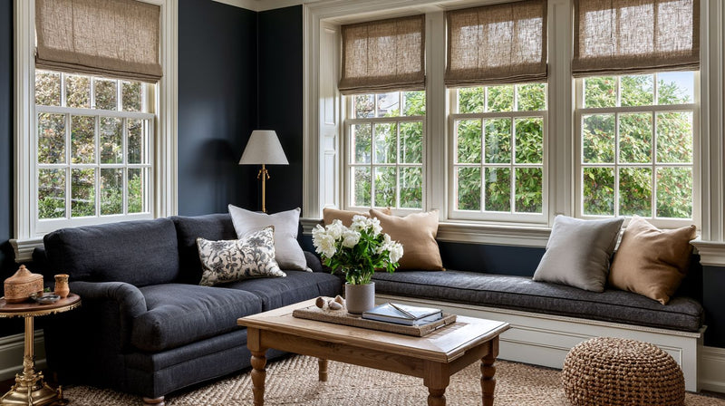 Why Interior Designers Are Obsessed with Linen Roman Shades This Year