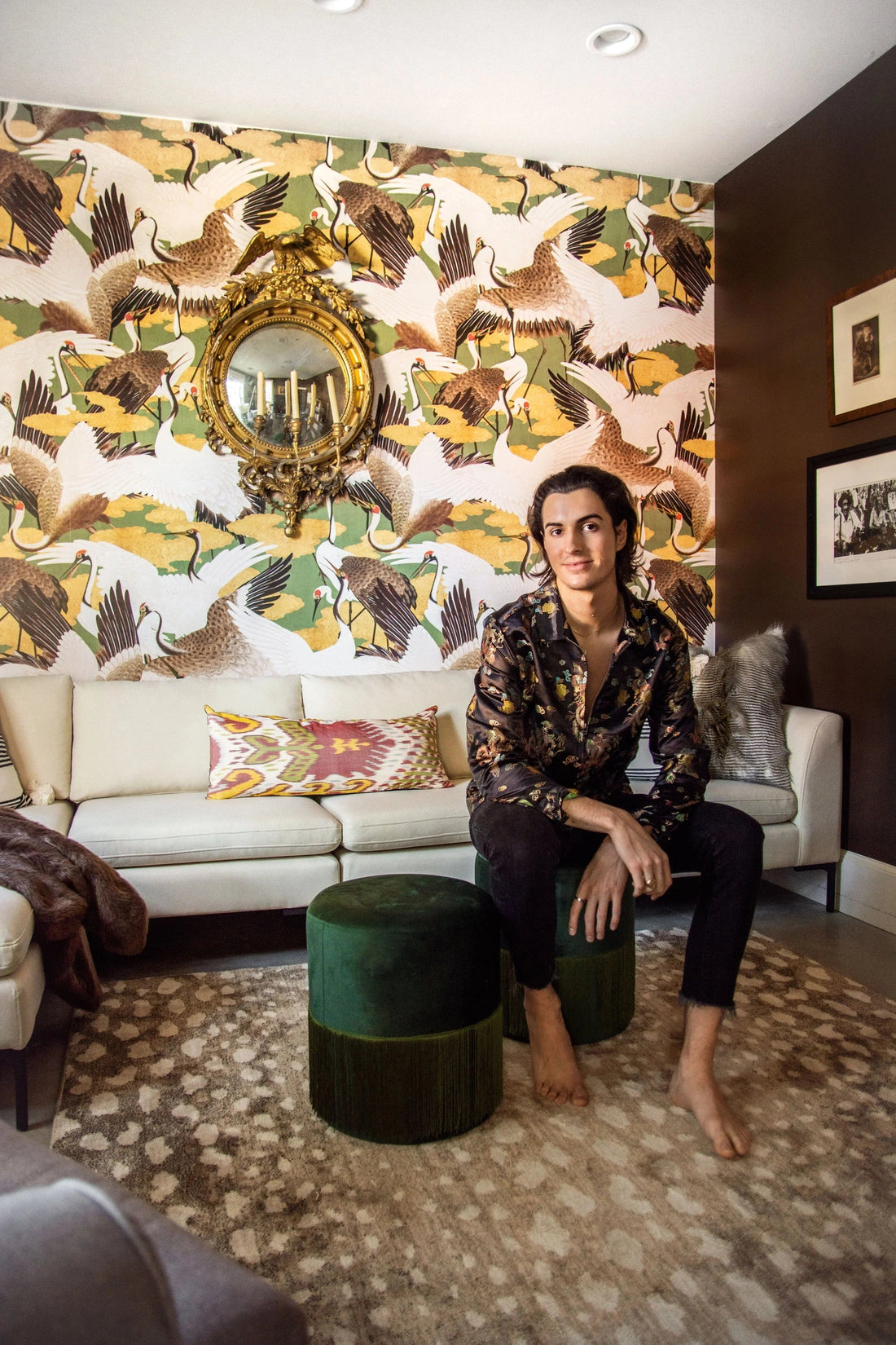 Dark Brown Media Room Design Reveal