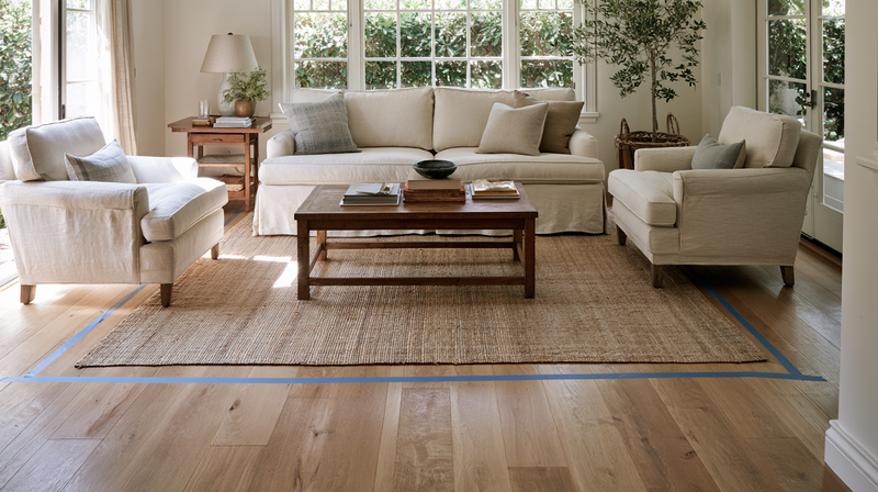 The Painter's Tape Test: How to Check a Rug Size Before You Buy