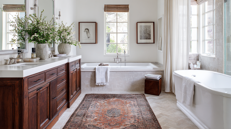 How to Feature Wood in Bathrooms