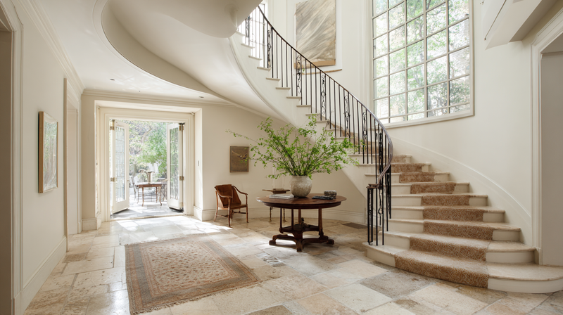 How to Style Stair Runners With Wrought Iron Handrails