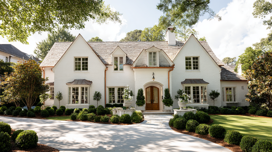 How Elegant Roof and Gutter Choices Define Luxury Homes