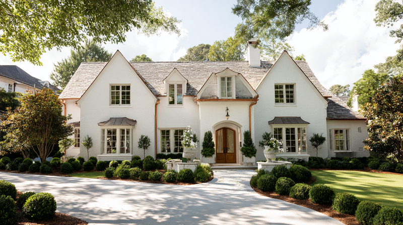 How Elegant Roof and Gutter Choices Define Luxury Homes