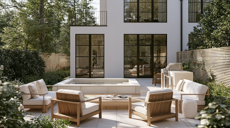 Backyard Spa Design: How to Make a Hot Tub Look Built In