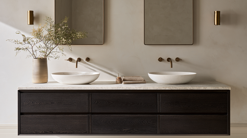 Black Bathroom Vanity: Getting the Undertone Right