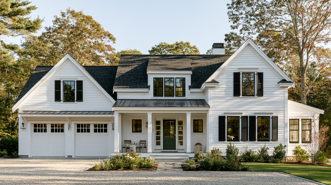 Designing a Cohesive Home Exterior for a New England Farmhouse
