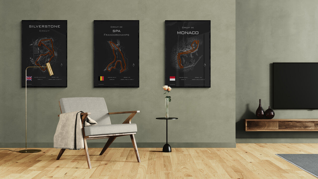 The Art of Racing: Stylish Motorsport Track Prints