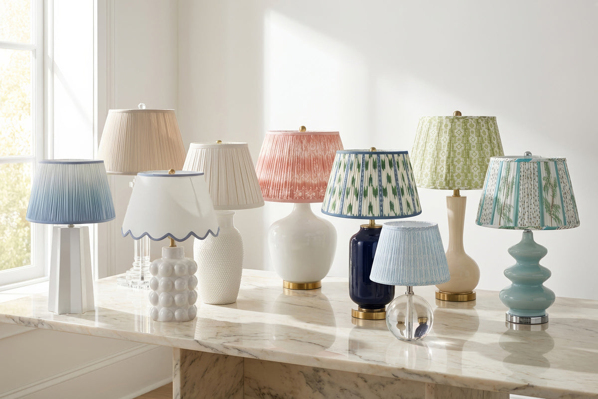 Table Lamps & Pleated Shades