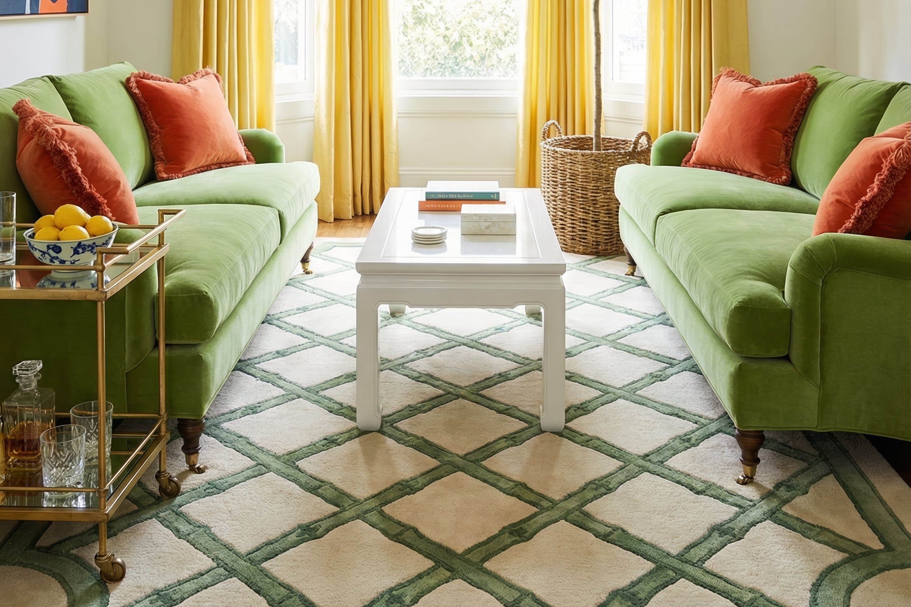 The Brighton Bamboo Area Rug Collection