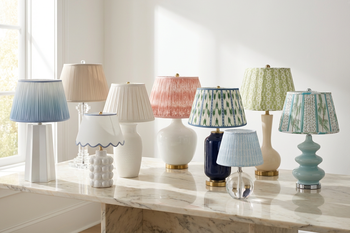 Table Lamps & Pleated Shades