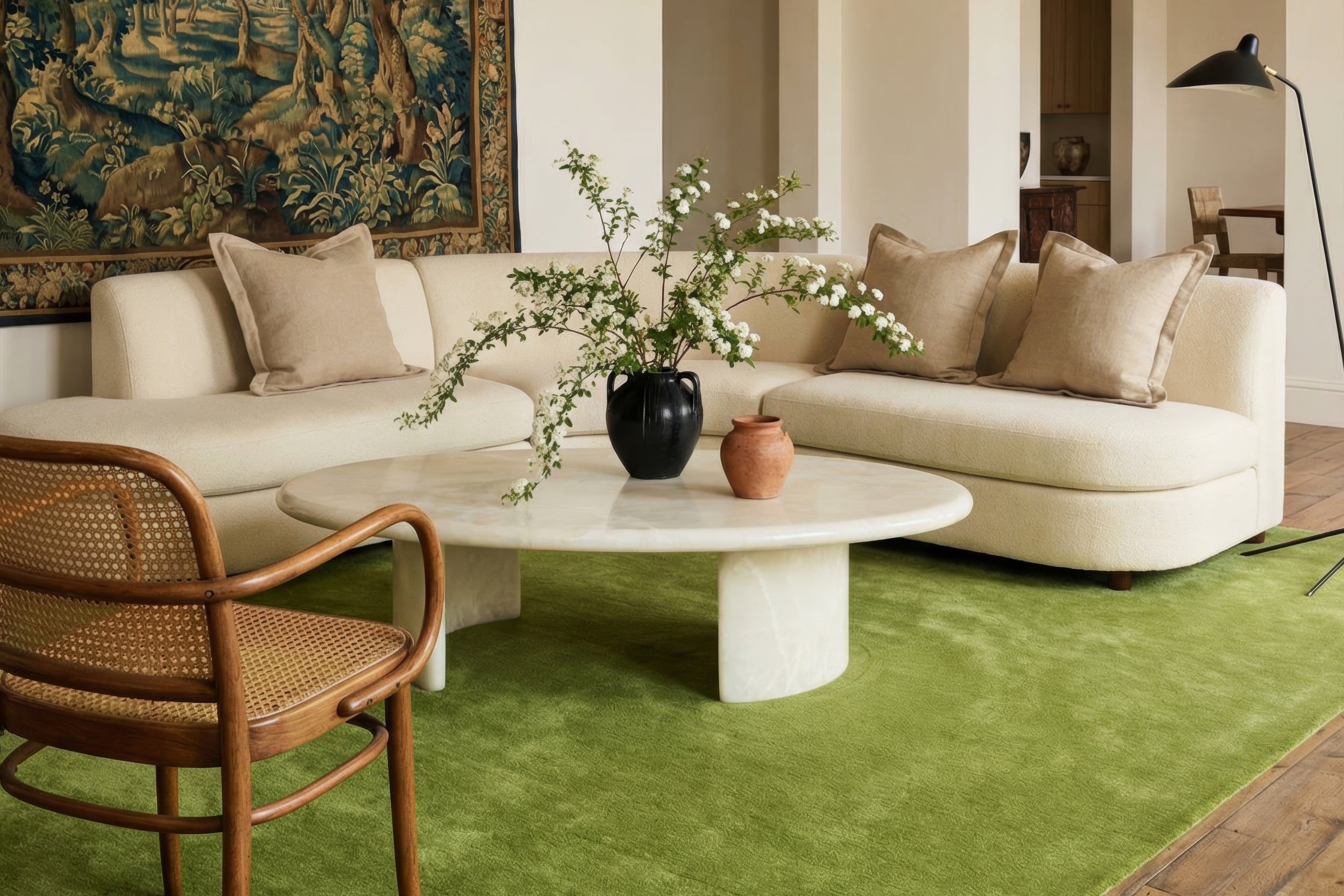 CHROMA Solid Color Wool Area Rugs