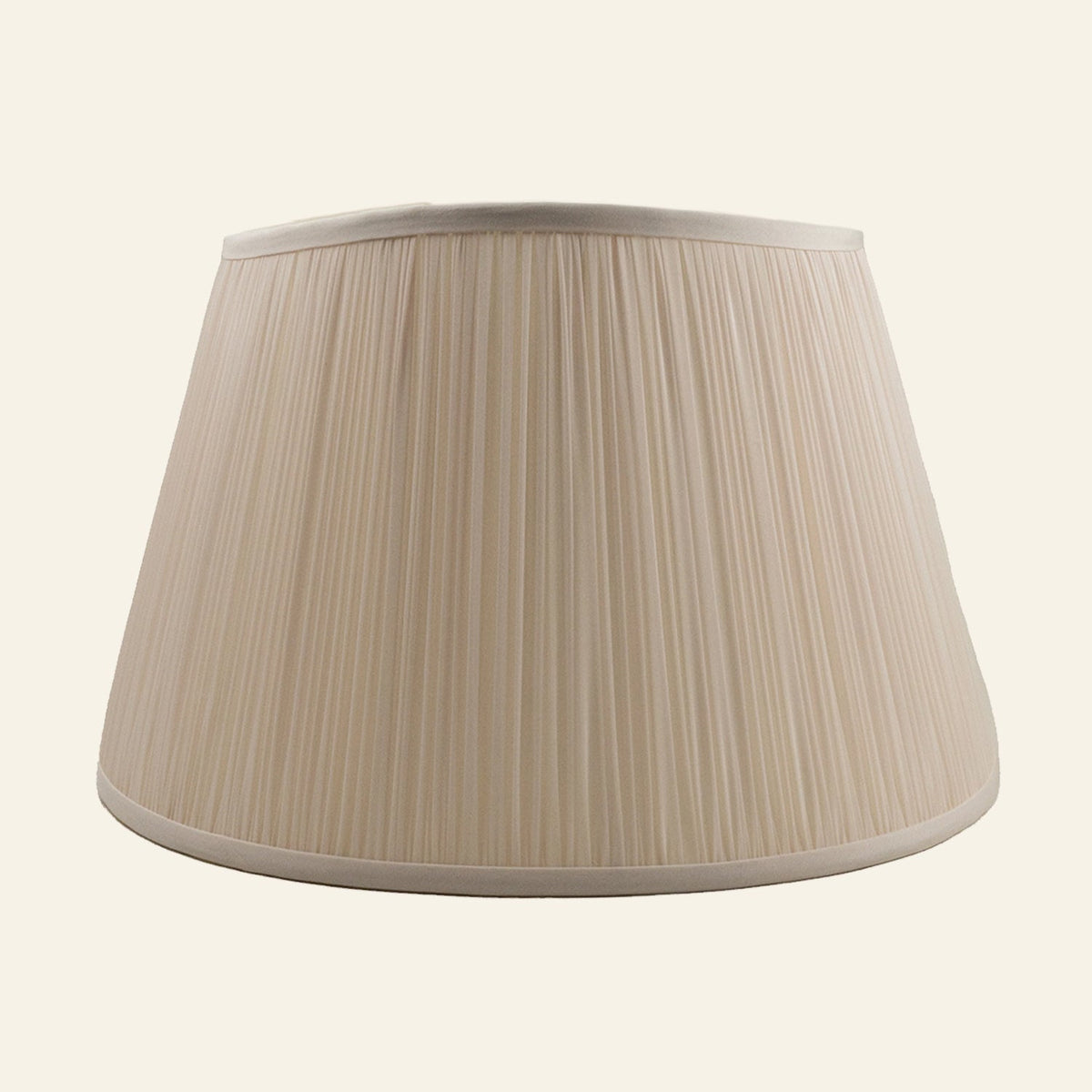 Park taupe shirred silk pleated lamp shade