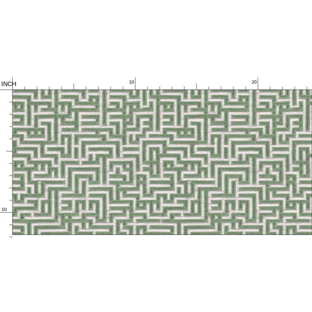 Bronte Ribbon Maze Wallpaper – Box Hedge Green by Kevin Francis Design | Luxury Area Rugs & Home Decor