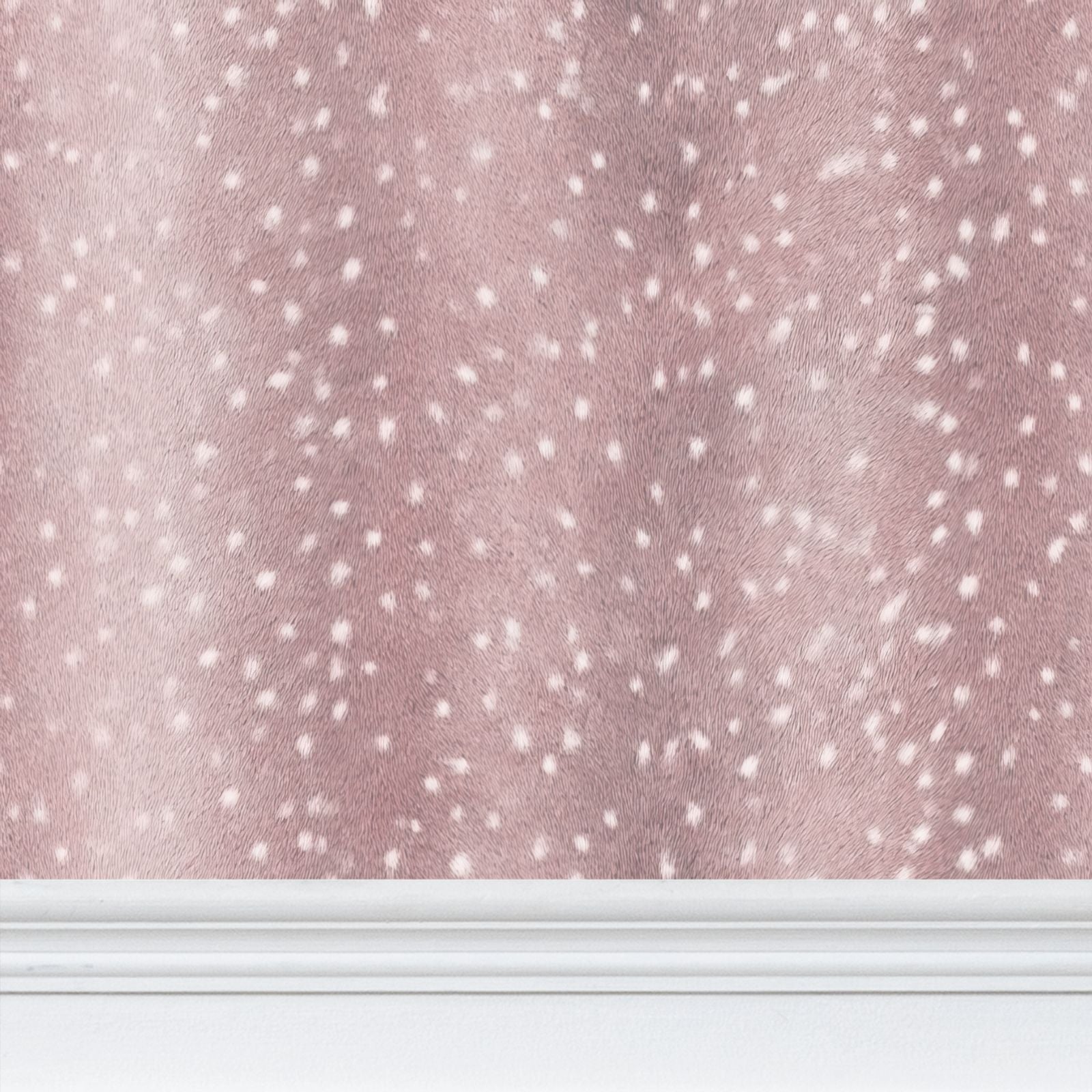 Wilde Spotted Antelope Hide Wallpaper – Quartz Pink by Kevin Francis Design | Luxury Area Rugs & Home Decor