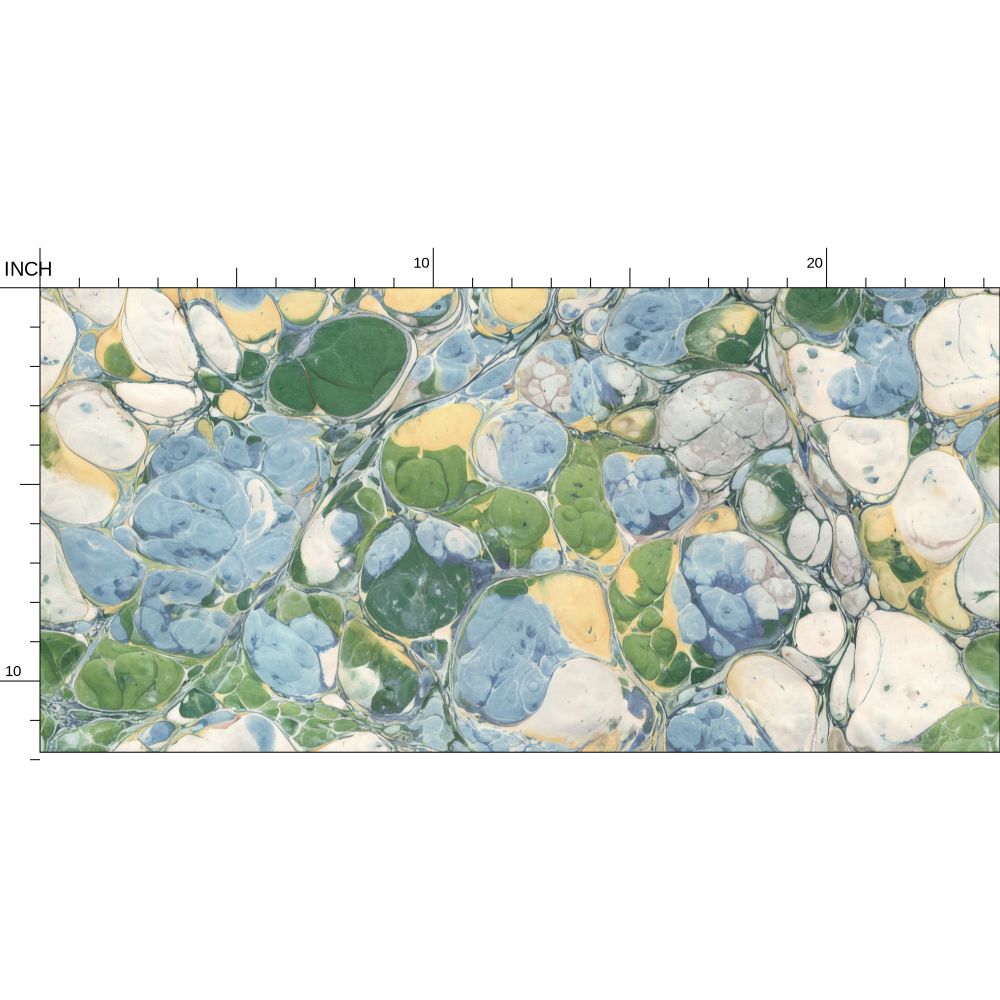 Keats Pebble Marbled Wallpaper – Blue/Green by Kevin Francis Design | Luxury Area Rugs & Home Decor