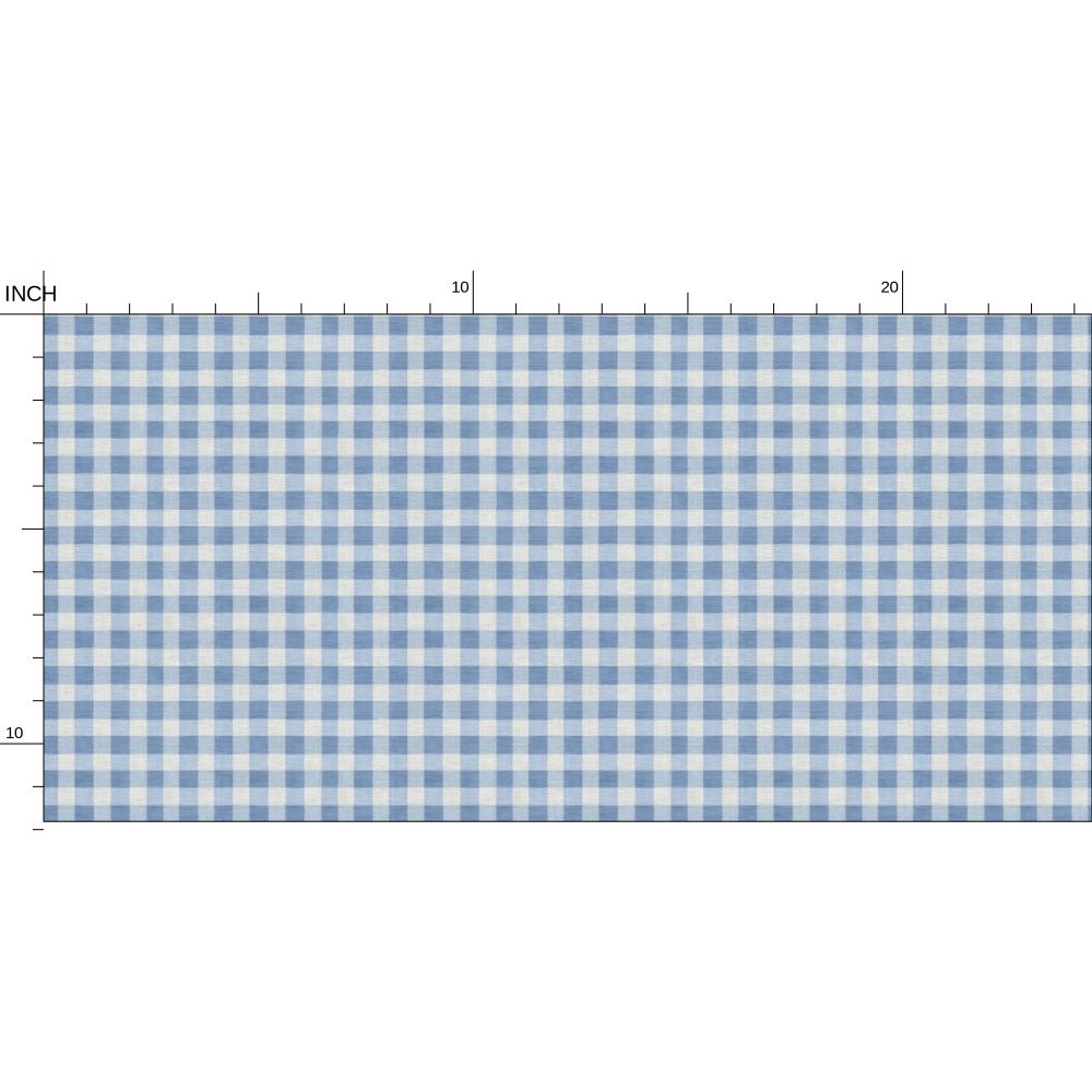 Austen Gingham Small Check Wallpaper – French Blue by Kevin Francis Design | Luxury Area Rugs & Home Decor