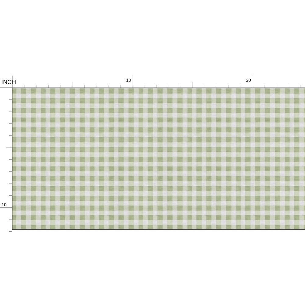 Austen Gingham Small Check Wallpaper – Thyme Green by Kevin Francis Design | Luxury Area Rugs & Home Decor