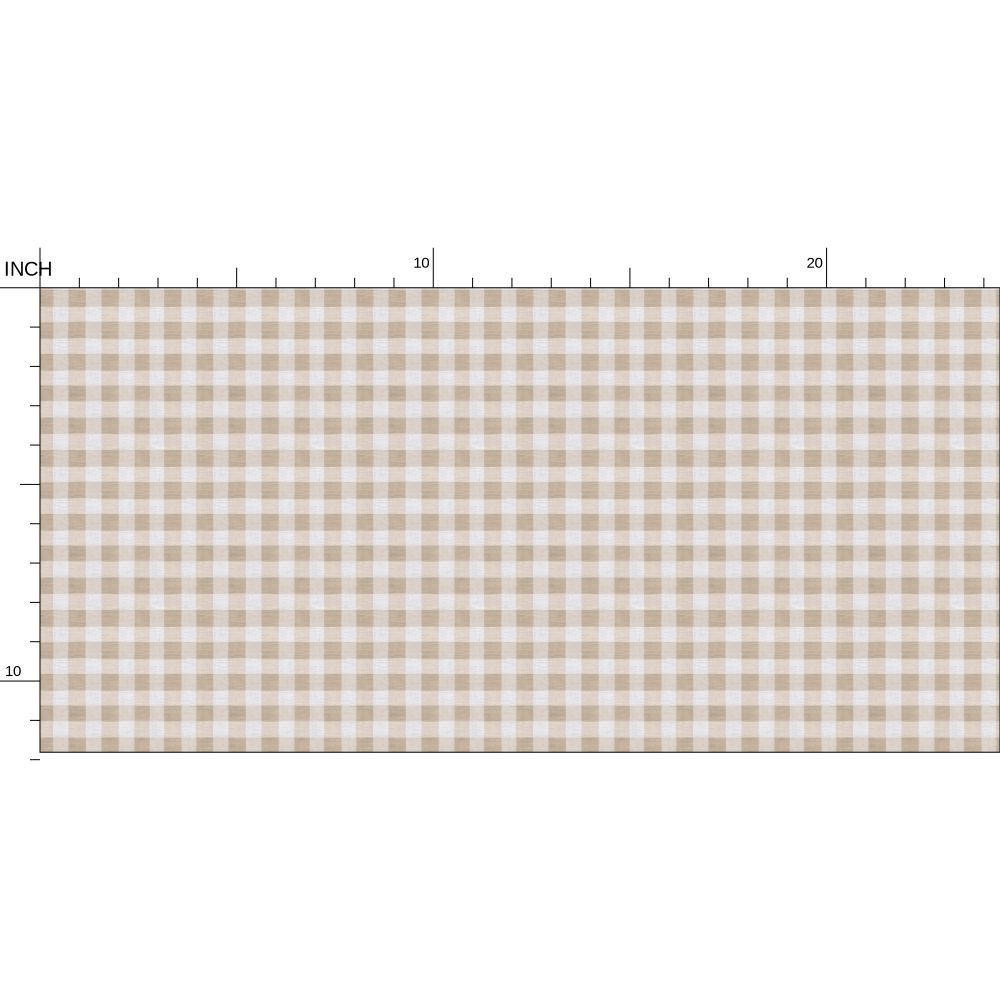 Austen Gingham Small Check Wallpaper – Linen Tan by Kevin Francis Design | Luxury Area Rugs & Home Decor