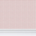 Powder pink Austen Gingham small check wallpaper by Contrado, featuring a repeat pattern design for stylish interior decor.