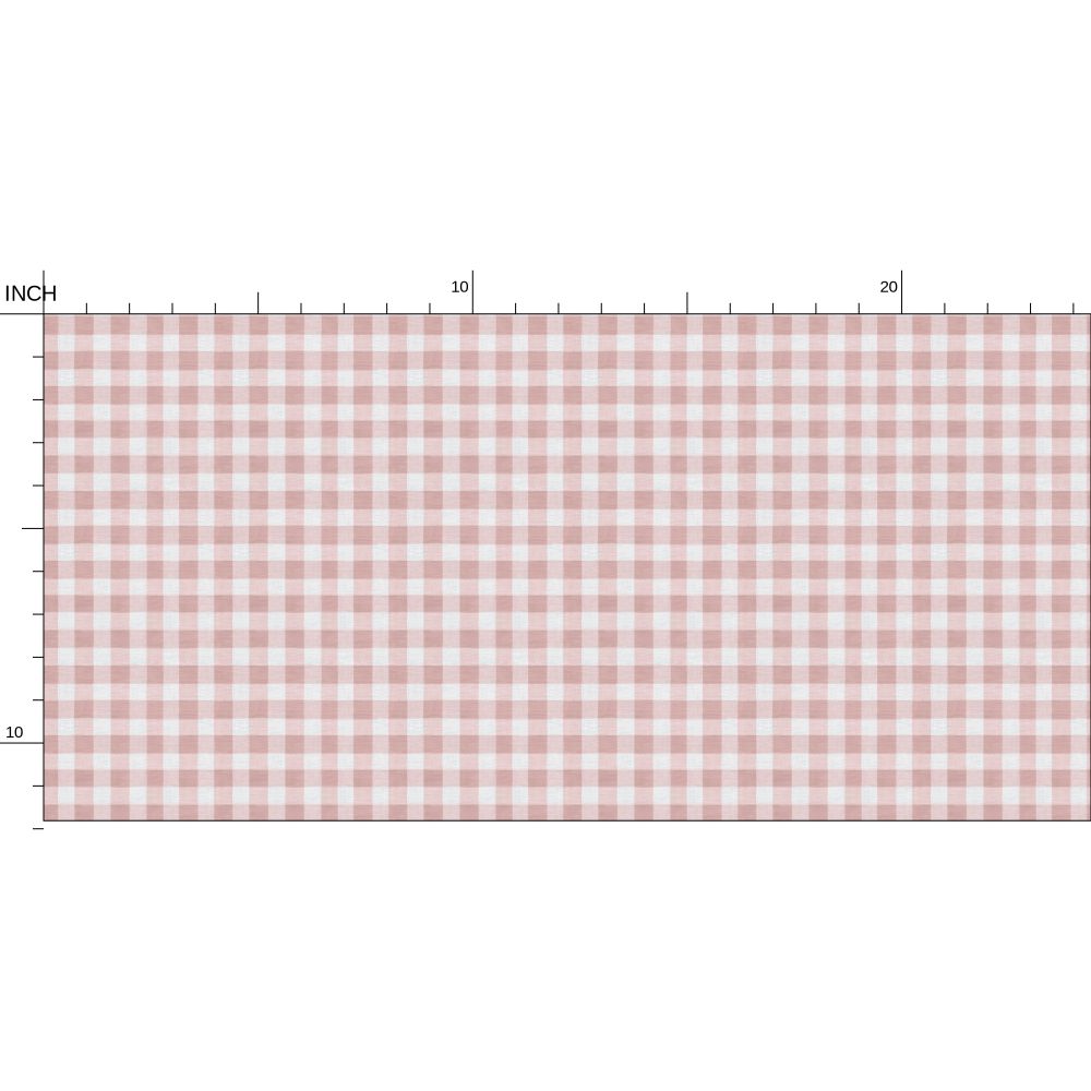 Austen Gingham Small Check Wallpaper – Powder Pink by Kevin Francis Design | Luxury Area Rugs & Home Decor