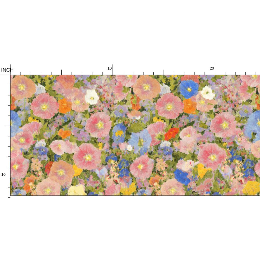 The Petunia Meadow Floral Wallpaper | Repeat Pattern Wallpaper by Kevin Francis Design