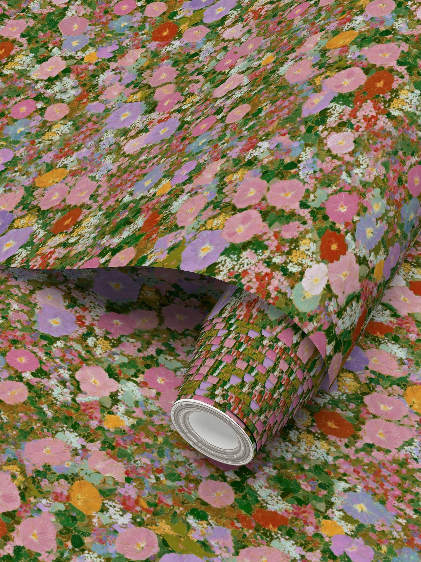 The Primrose Meadow Floral Wallpaper | Repeat Pattern Wallpaper by Kevin Francis Design