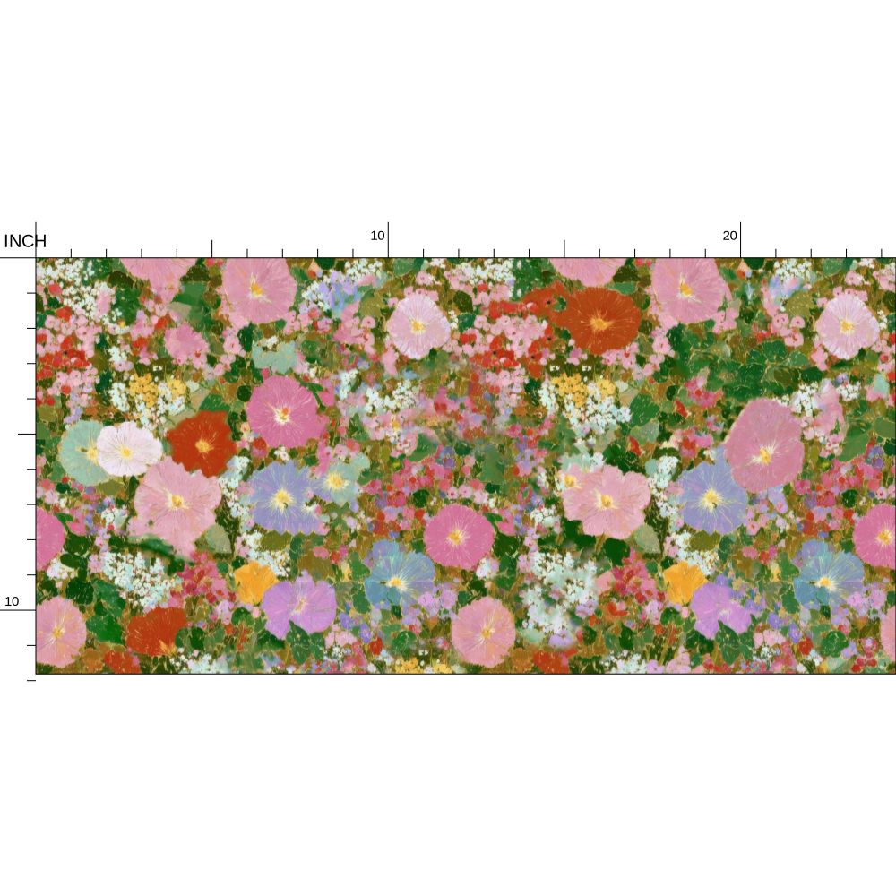 The Primrose Meadow Floral Wallpaper | Repeat Pattern Wallpaper by Kevin Francis Design