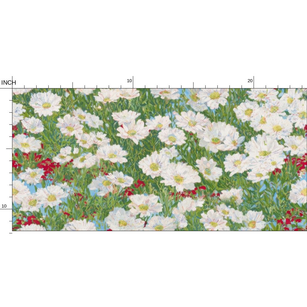 The Chamomile Meadow Floral Wallpaper | Repeat Pattern Wallpaper by Kevin Francis Design