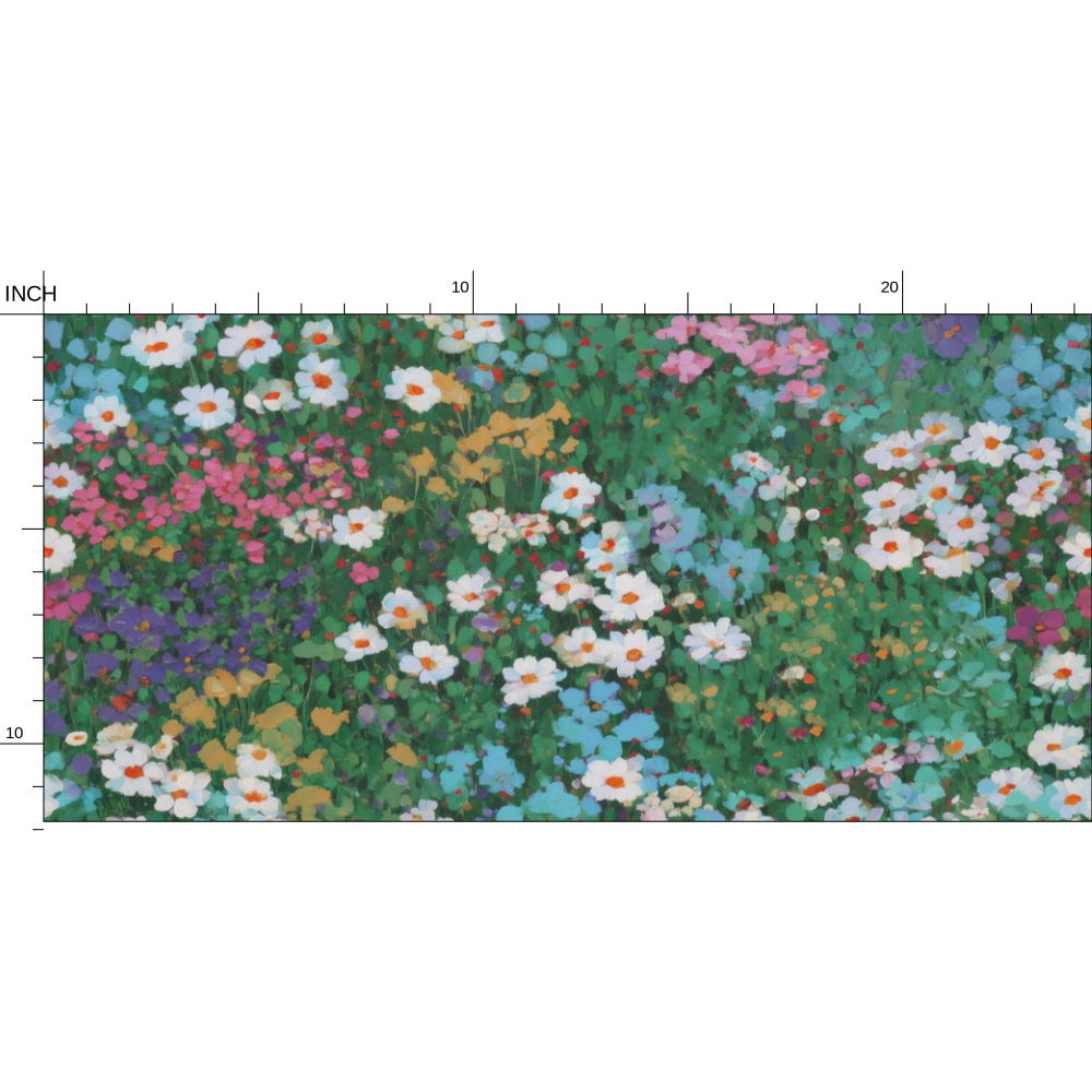 The Cosmos Meadow Floral Wallpaper | Repeat Pattern Wallpaper by Kevin Francis Design