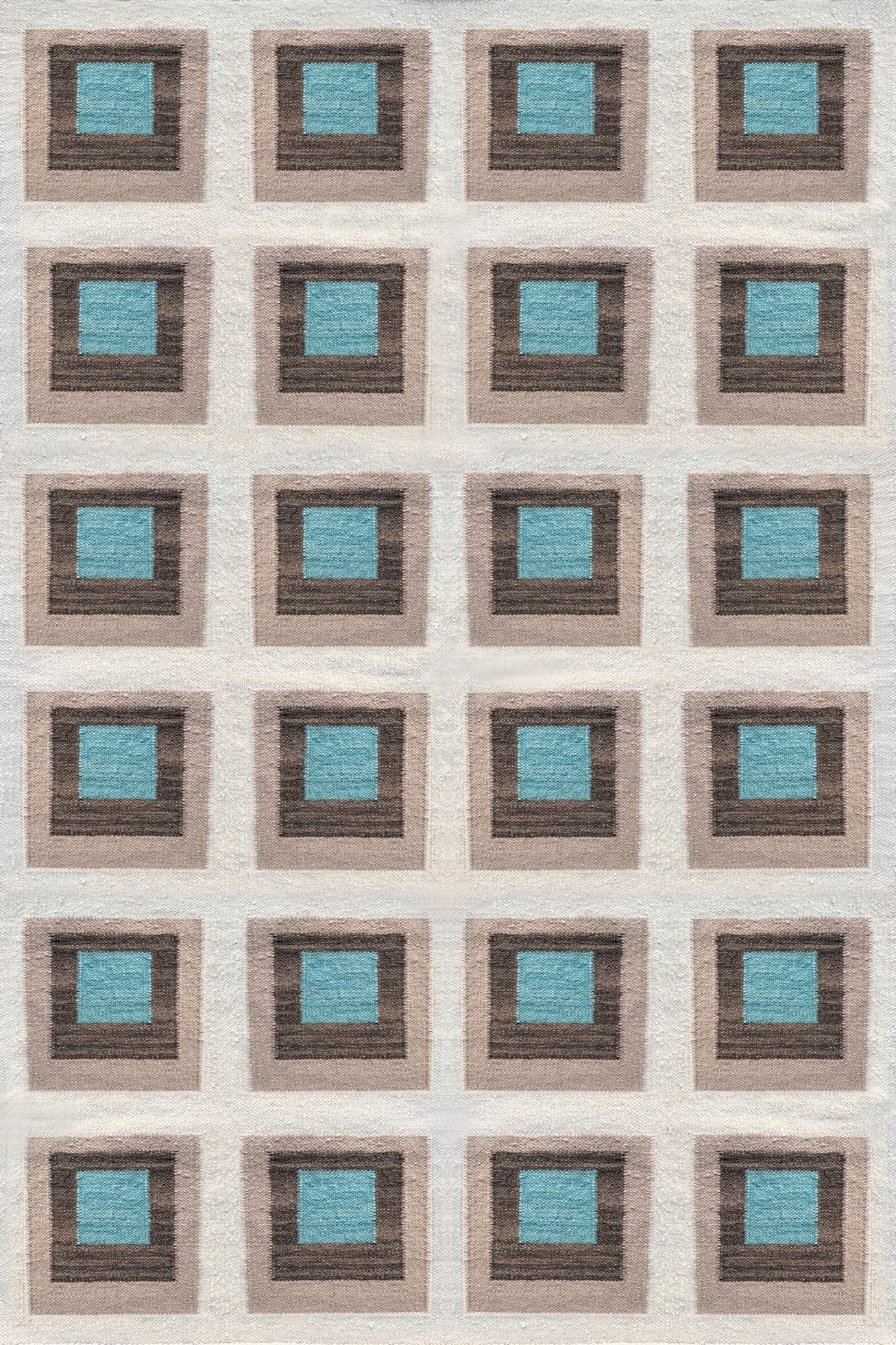 Color Study Handwoven Wool Flatweave Rug