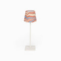 Twilight Mountain hand-marbled paper Poldina lamp shade cover by Kevin Francis Design