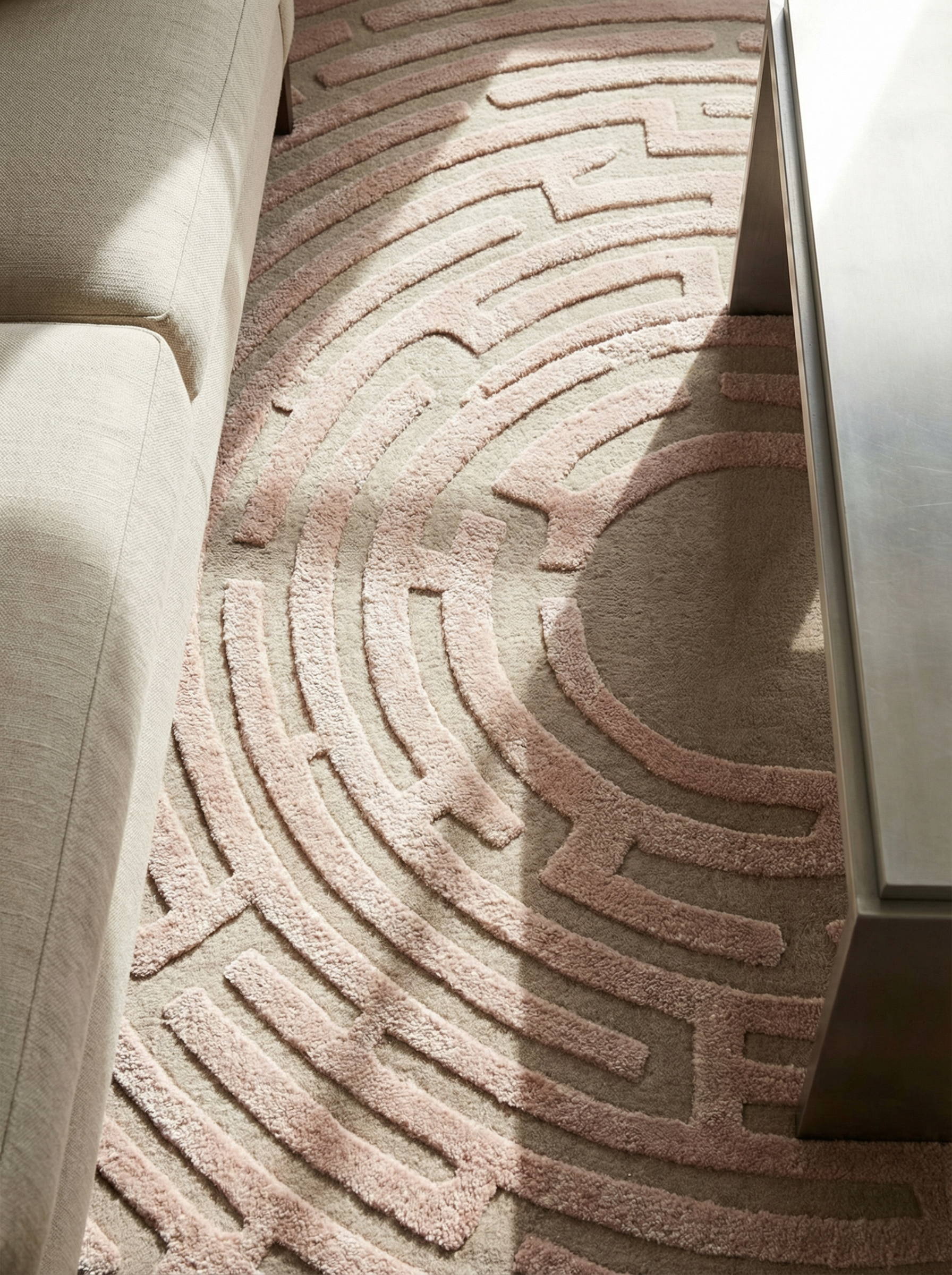 Amiens Hand-Tufted Maze Rug