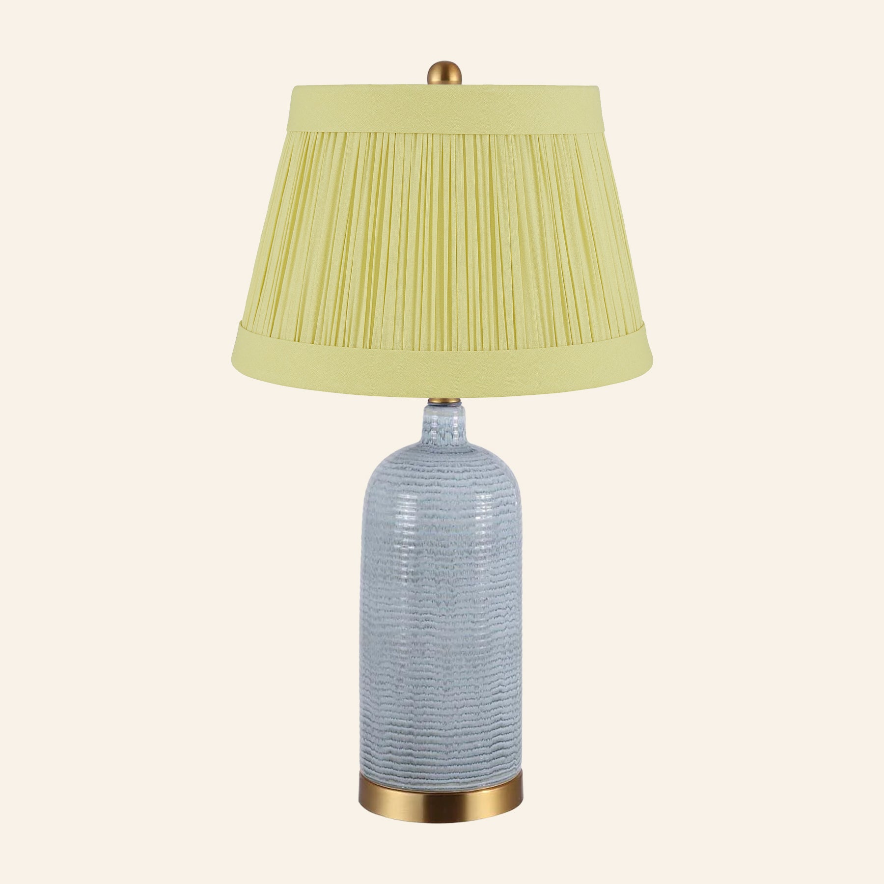 27” Adelaide Blue Glazed Ceramic Table Lamp by Kevin Francis Design | Luxury Area Rugs & Home Decor