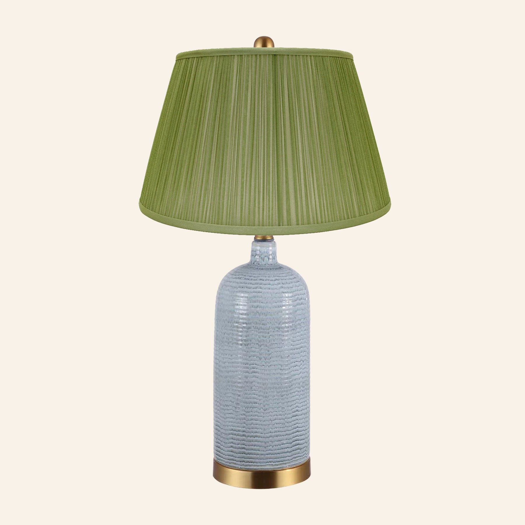 27” Adelaide Blue Glazed Ceramic Table Lamp
